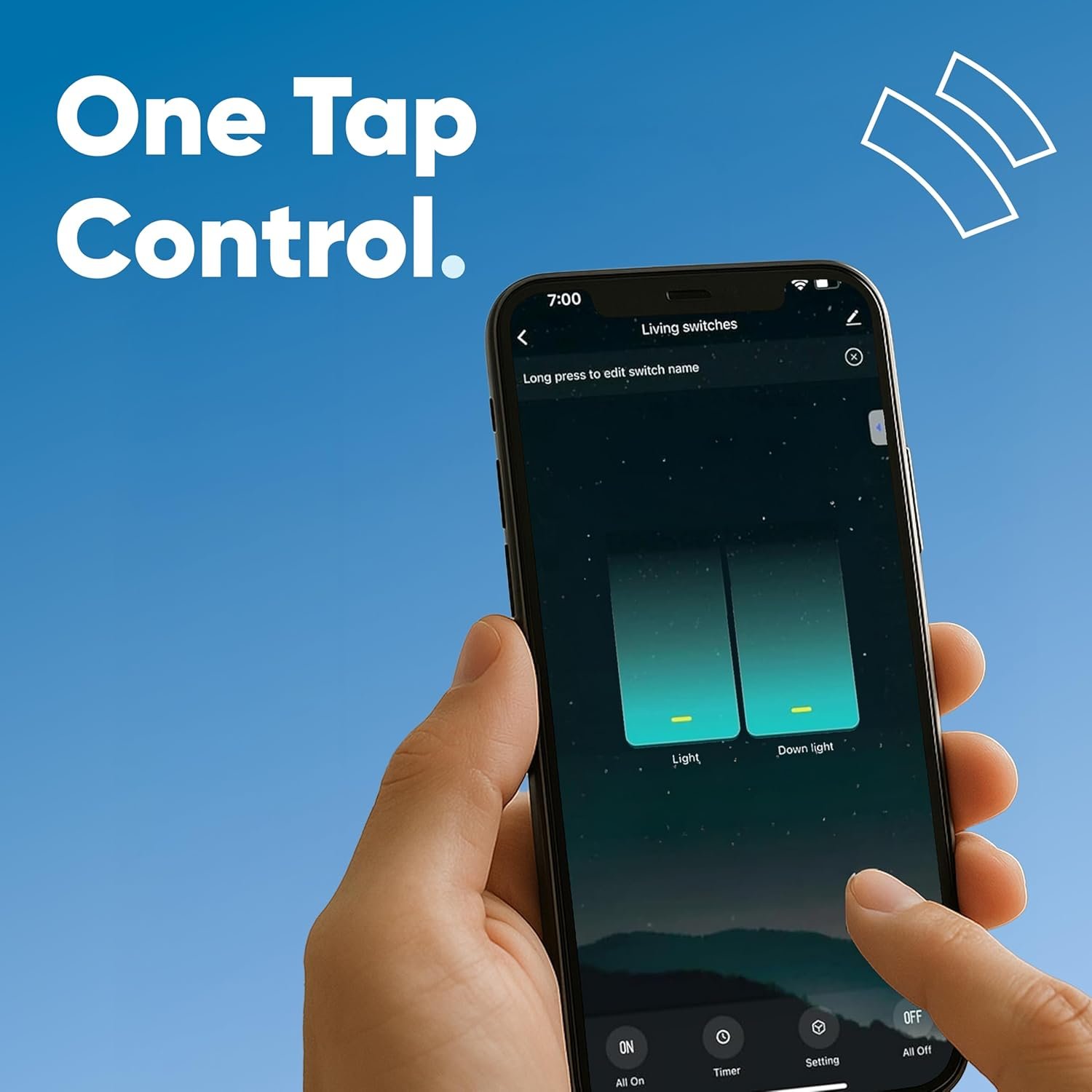 AZIOT 2 Node Smart Switch - WiFi/Bluetooth Communication - Made in India - Timer Function - Works with Google Home and Amazon Alexa… (2 Node) - Image 3