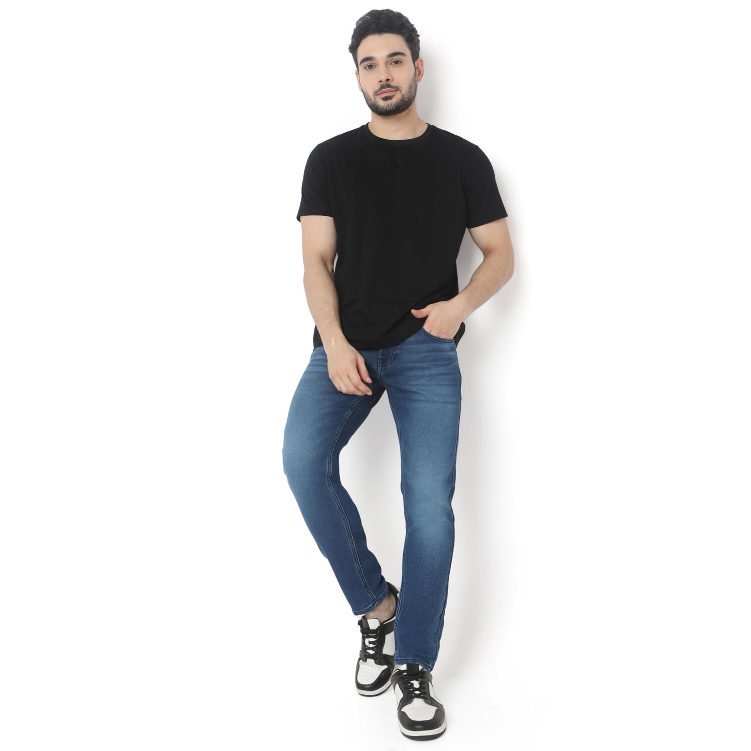 Spykar Men's Mid Rise Slim Jeans - Image 7