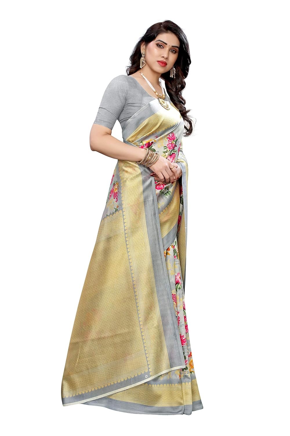 Yashika Women's Art Silk Saree - Image 3