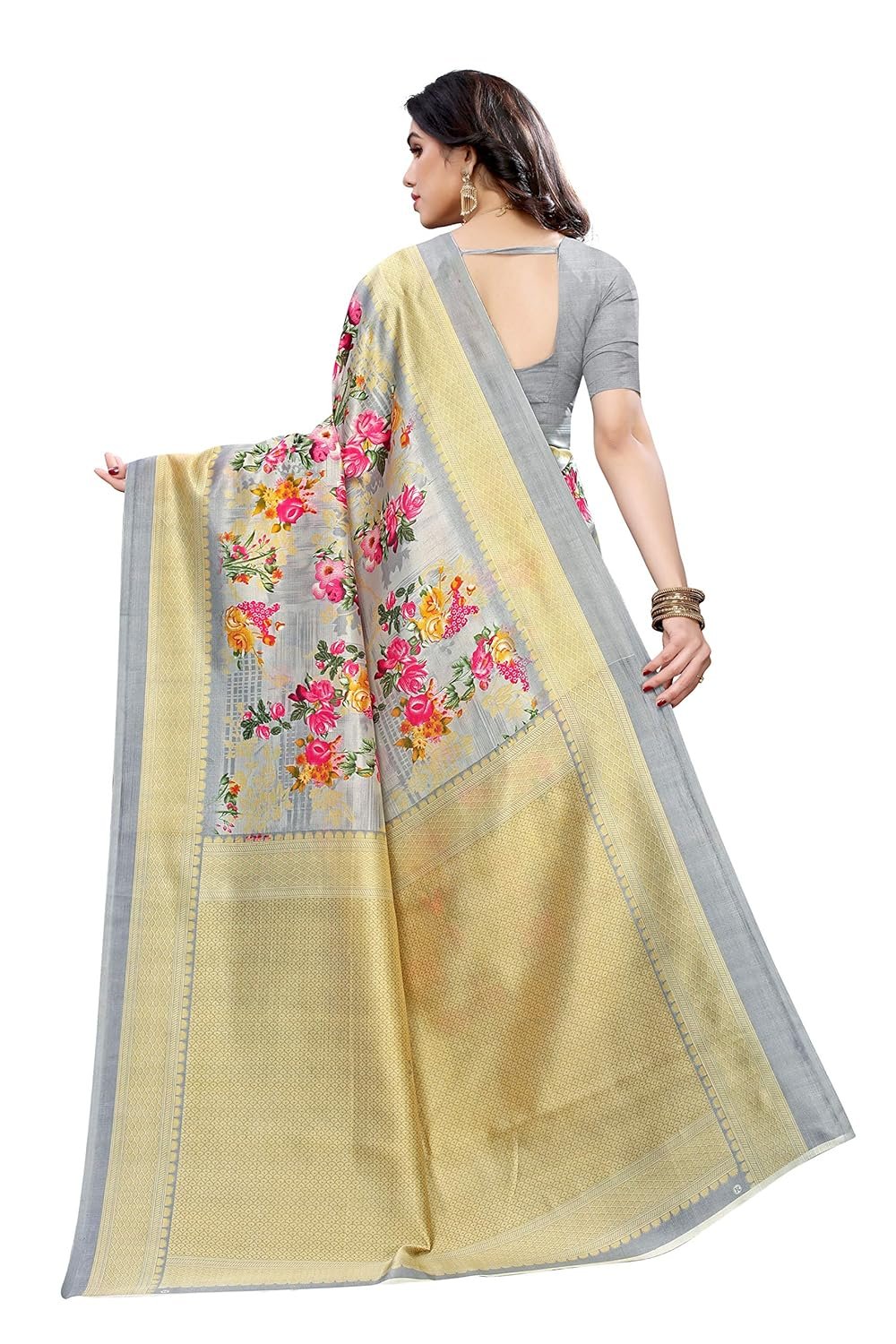 Yashika Women's Art Silk Saree - Image 4