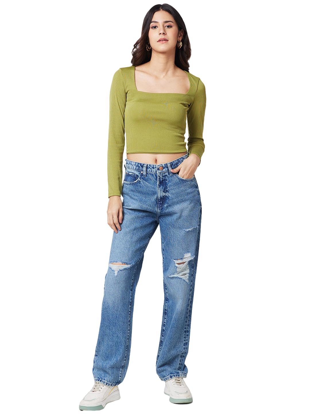 Spykar Women's High Rise Straight Jeans - Image 2