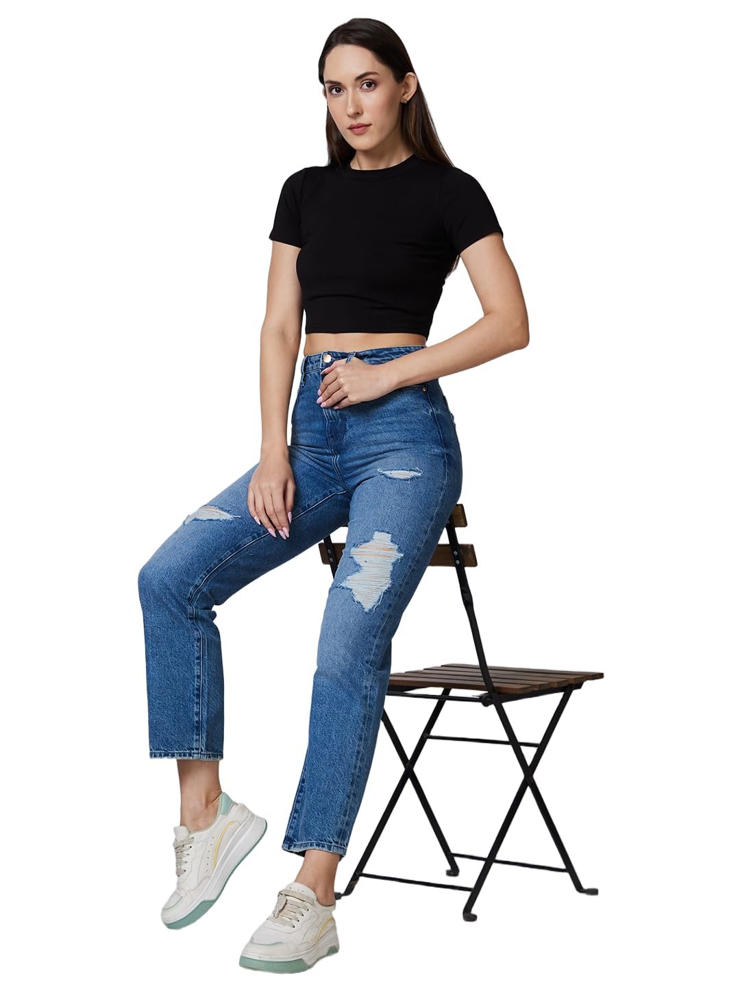 Spykar Women's High Rise Straight Jeans - Image 9