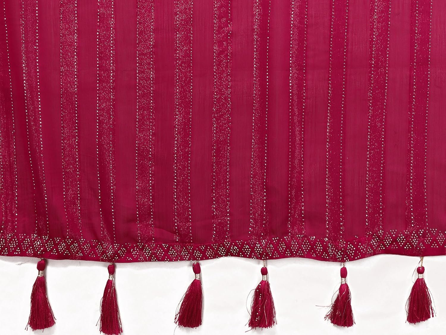 Yashika Women's latest Chiffon Saree With Lace and Blouse Material - Image 5