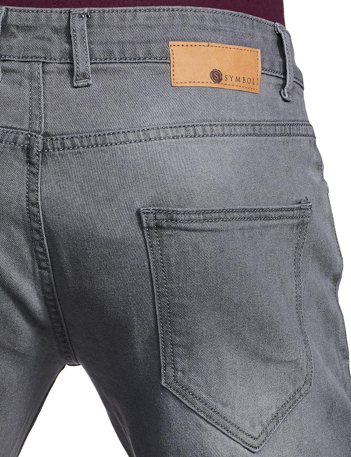 Amazon Brand - Symbol Men's Relaxed Cotton Lycra Stretchable Jeans - Image 5