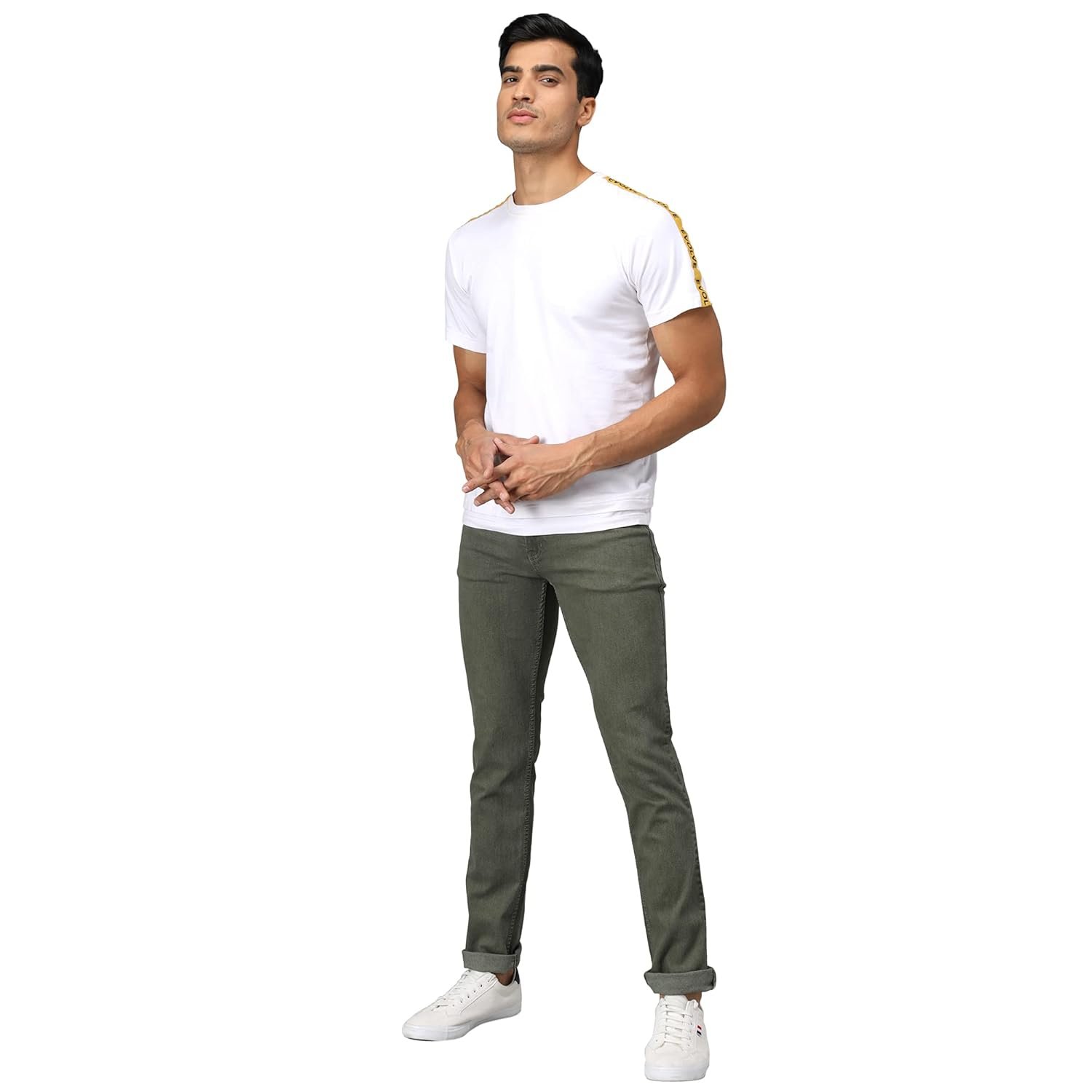 STUDIO NEXX Men's Regular Fit Stretch Jeans - Image 5