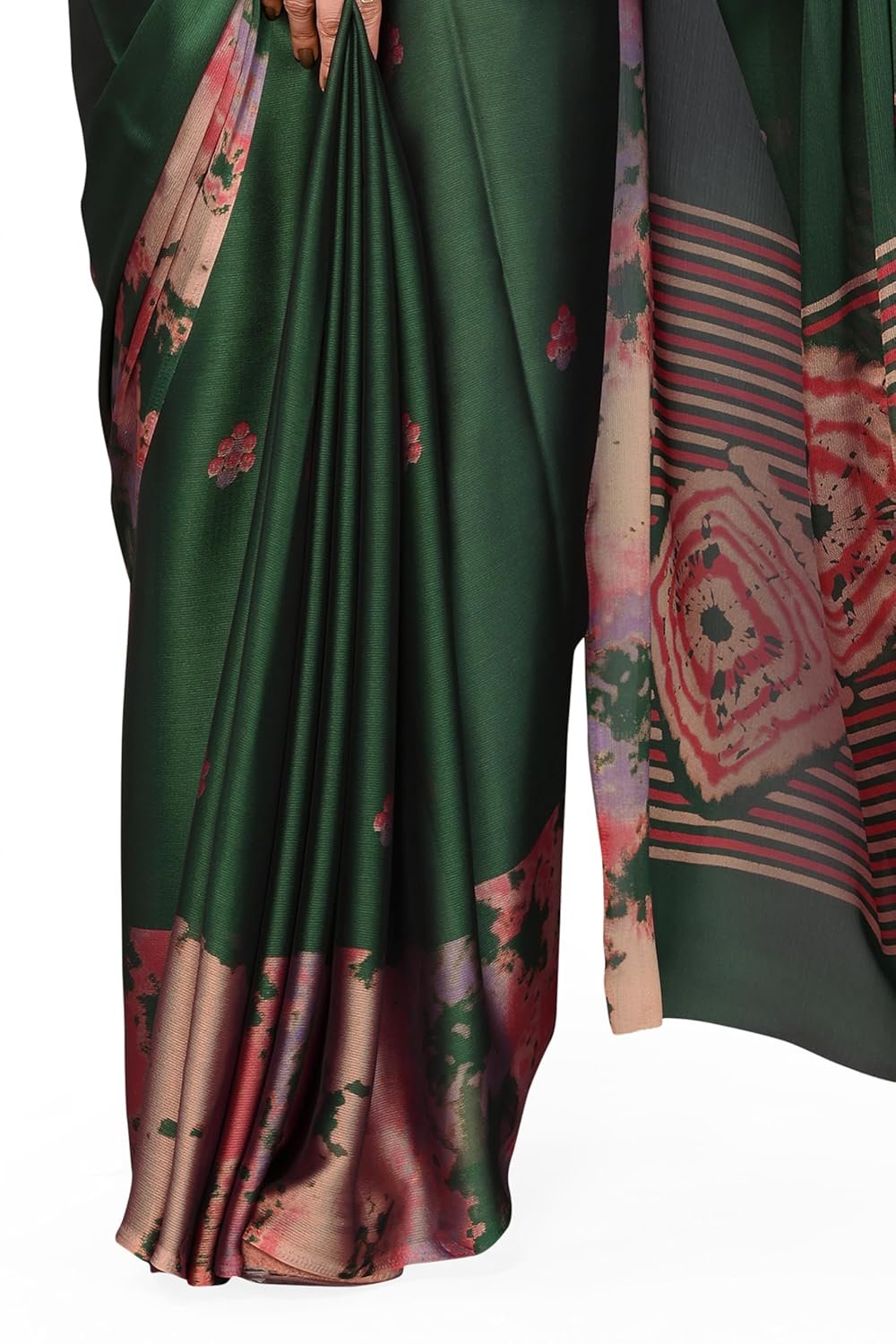 MIRCHI FASHION Women's Chiffon Tie Dye Printed Saree with Blouse Piece - Image 7