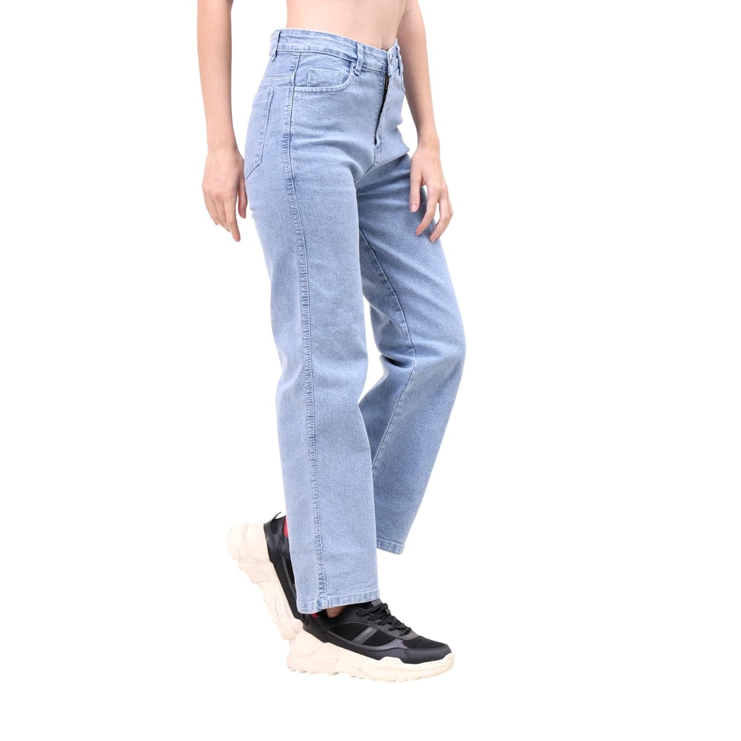 KRYPMAX Women's Straight Fit Ankle Length Jeans - Image 3