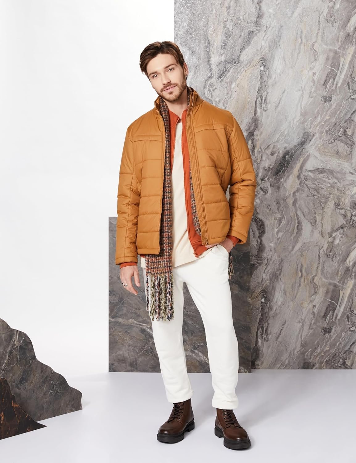 Amazon Brand - Symbol Men's 100% Polyester Regular Quilted Jacket - Image 3