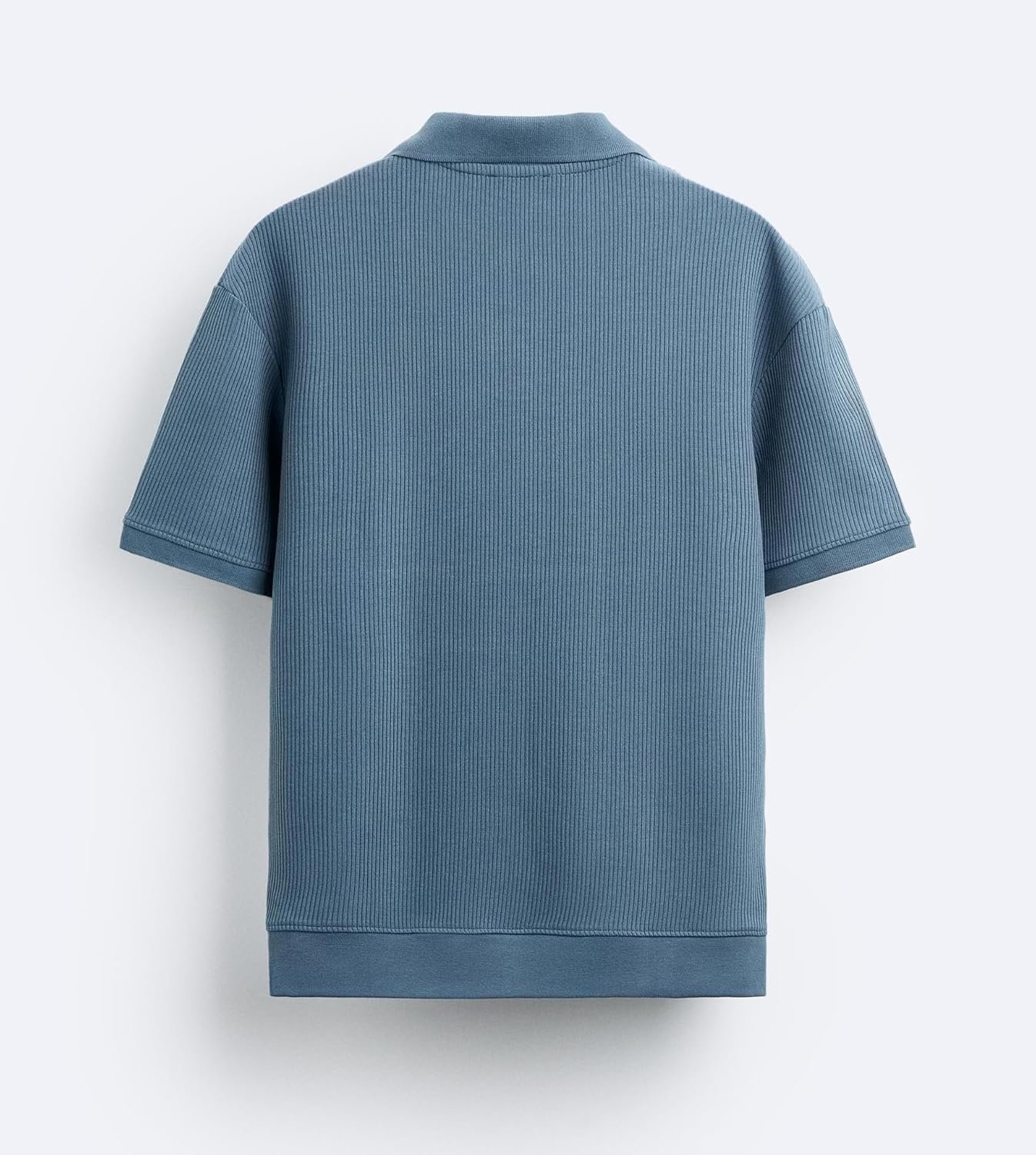 Alan Jones Clothing Men's Textured Polo T-Shirt | Classic Short Sleeve Polo for Casual Wear - Image 2